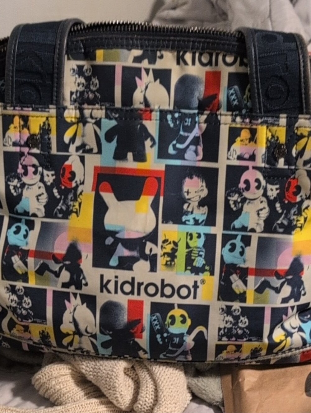 Kidrobot Multicolor Printed Crossbody Bag